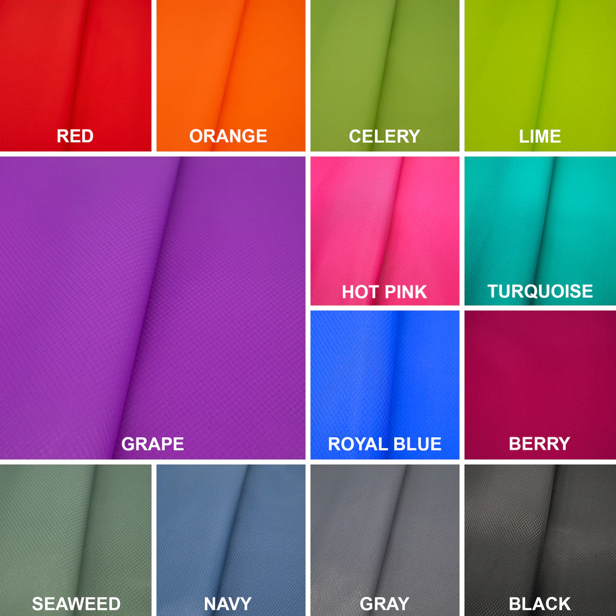 Diamond Weave Ripstop PU Nylon Waterproof Fabric – 18" x 58"