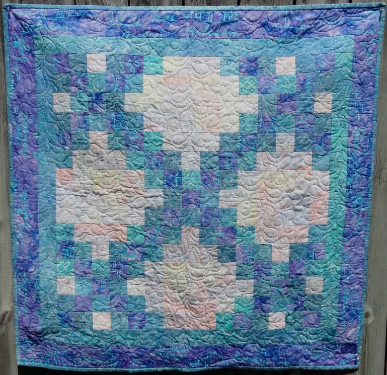 Double Irish Chain - - Finished Quilt