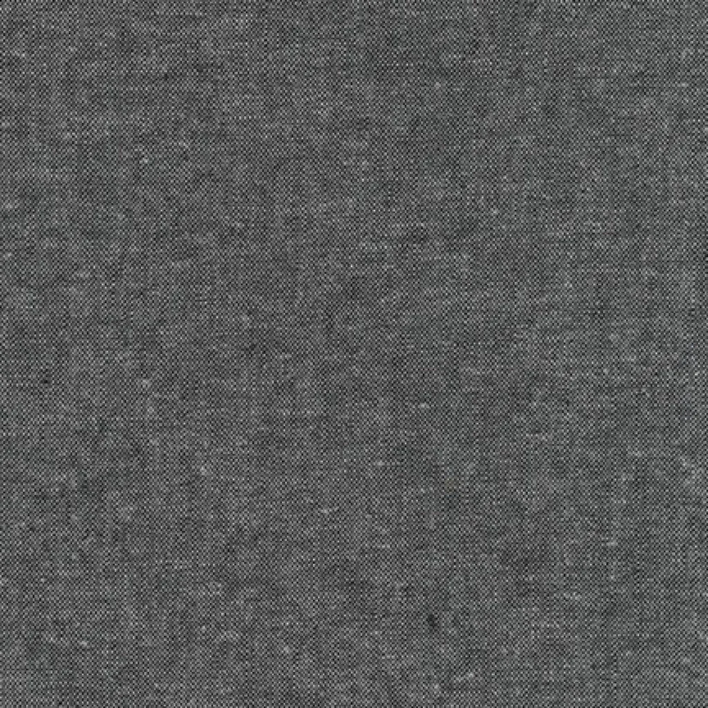 Remnant - Charcoal Yarn Dyed Essex Linen - 2.5yd