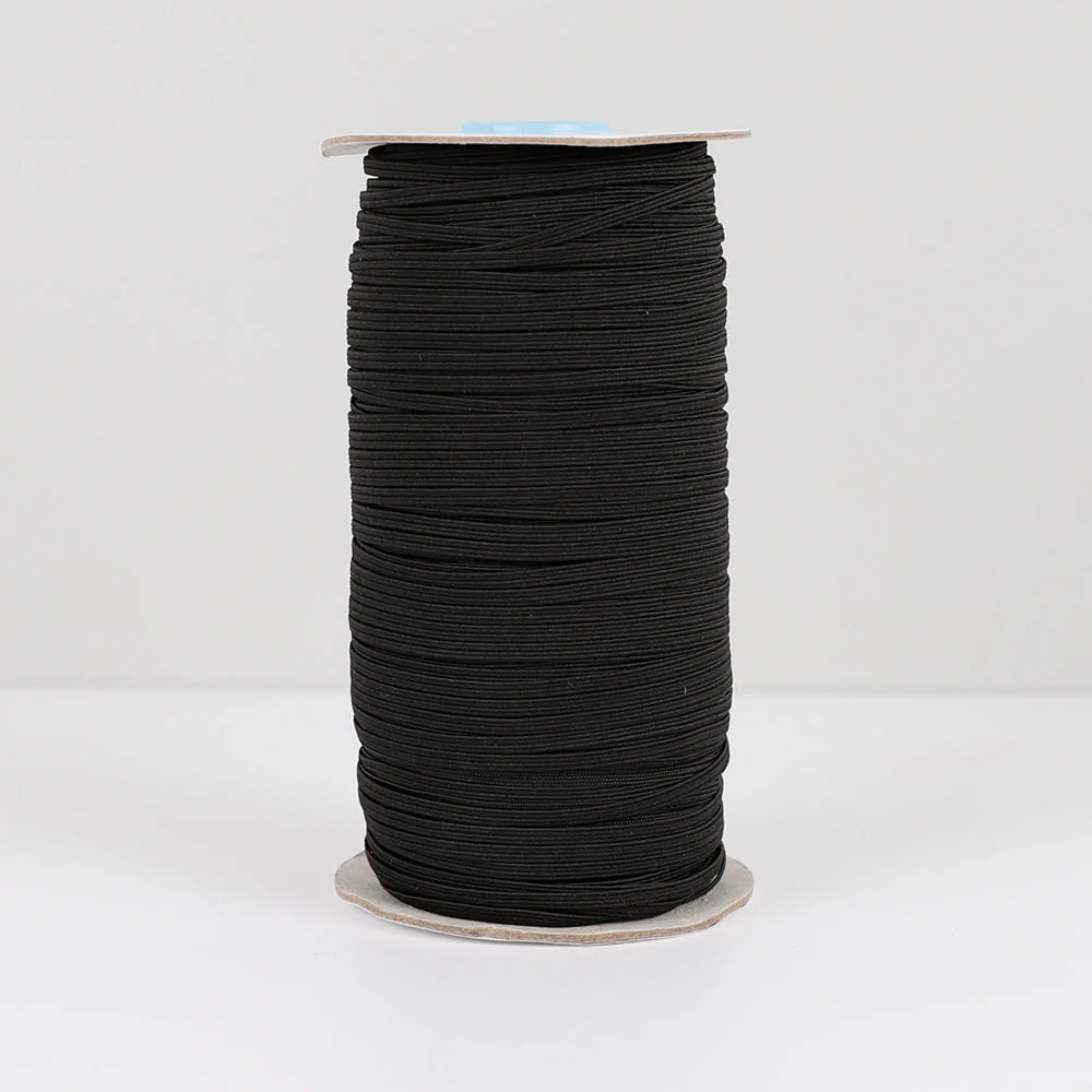 Braided Elastic 3mm / 175m Spool - Black