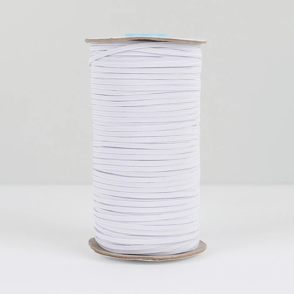Braided Elastic 3mm / 175m Spool - White
