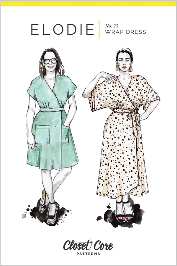 Closet Core Patterns - Elodie Wrap Dress #23 - Sizes 0-20