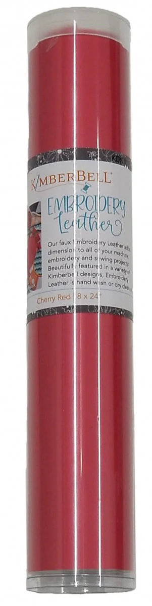 Embroidery Leather-Cherry Red:Kimberbell Designs