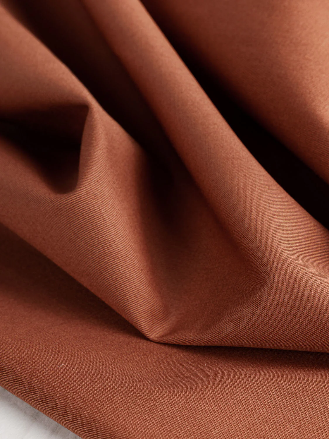 Lightweight Organic Cotton Stretch 6 oz Twill- Gingerbread