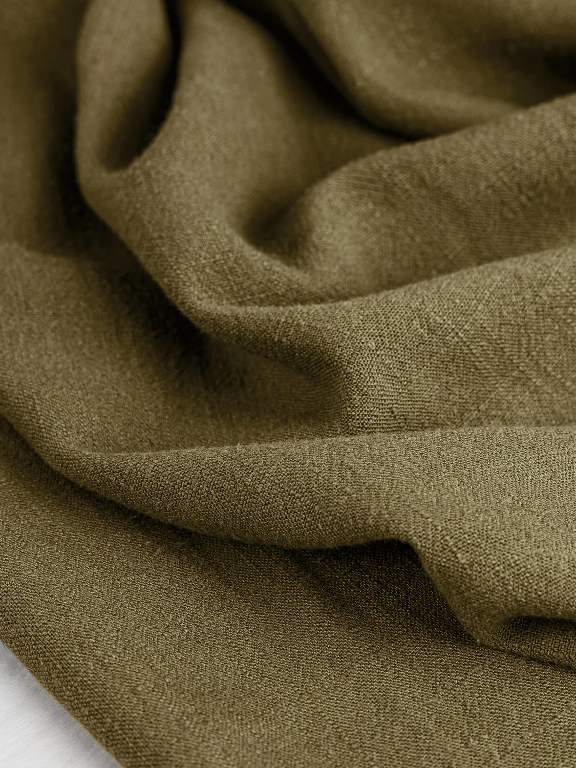 Textured Viscose Linen- Moss