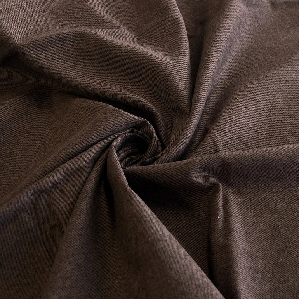 Remnant - Espresso Cotton Flannel Twill - 0.65yd