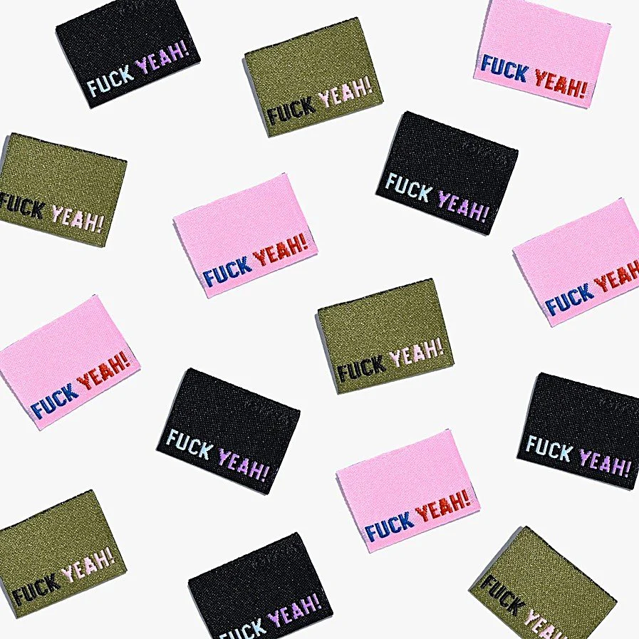 Kylie and the Machine Garment Labels - F*ck Yeah!