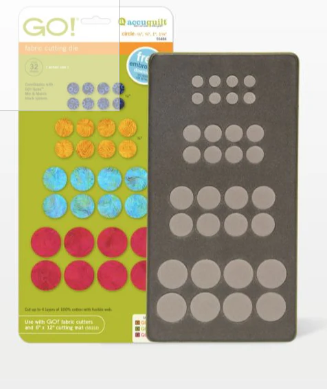 GO! Circles 1/2 inch, 3/4 inch, 1 inch, 1 1/4 inch 55484