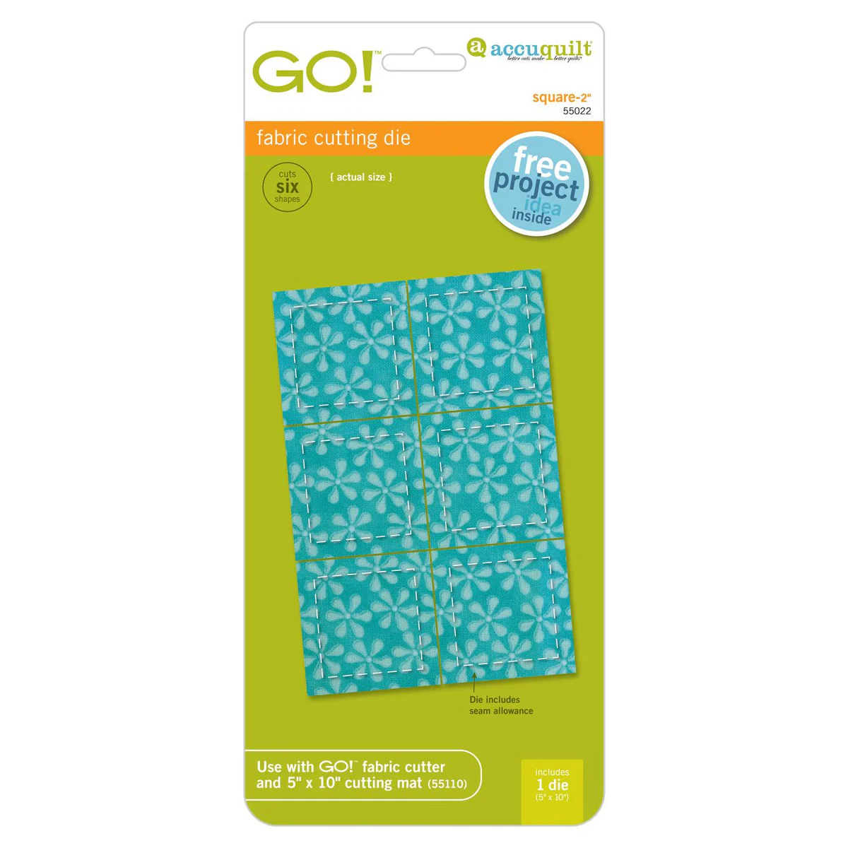 GO! Square-2" (1 1/2" Finished) 55022