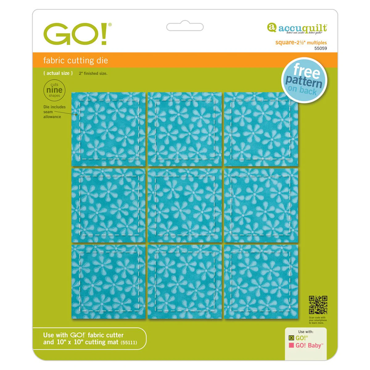 GO! Square 2 1/2 inch 55059