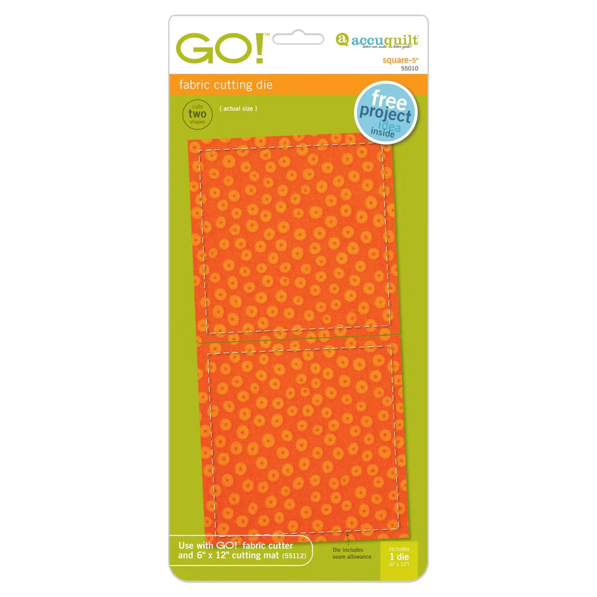 GO! Square 5" (4 1/2" Finished) 55010