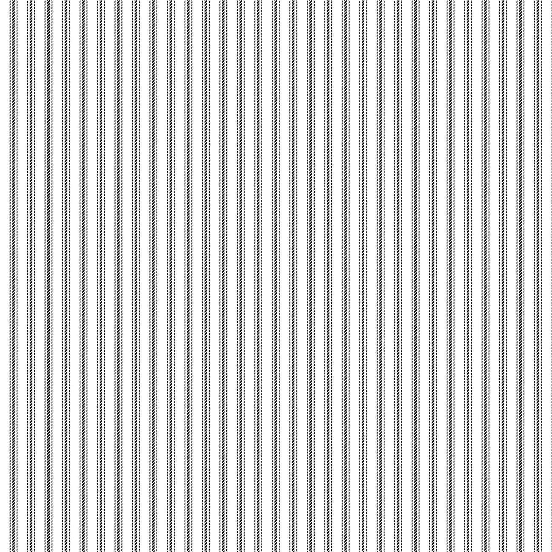 Stitching Housewives: Black Ticking Stripe on White