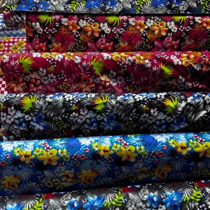 Hawaiian Print Poly Cotton Fabric by The Yard
