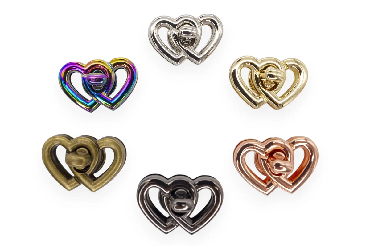 Heart Turn Locks - Set of 2