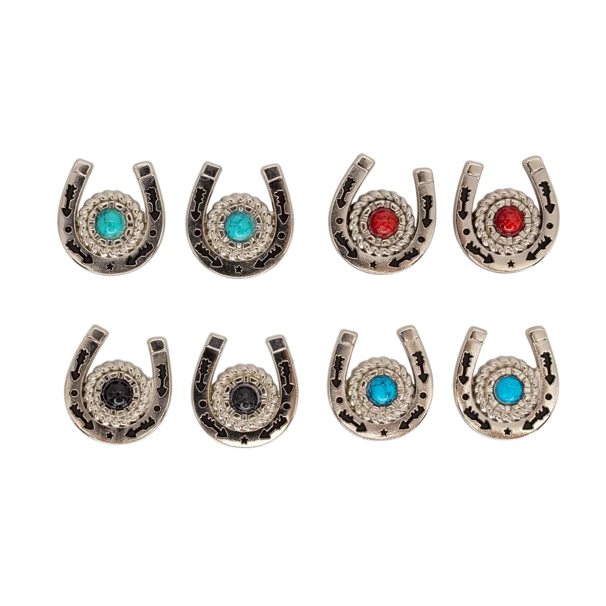 Horseshoe Screw-Back Conchos | Set of 2