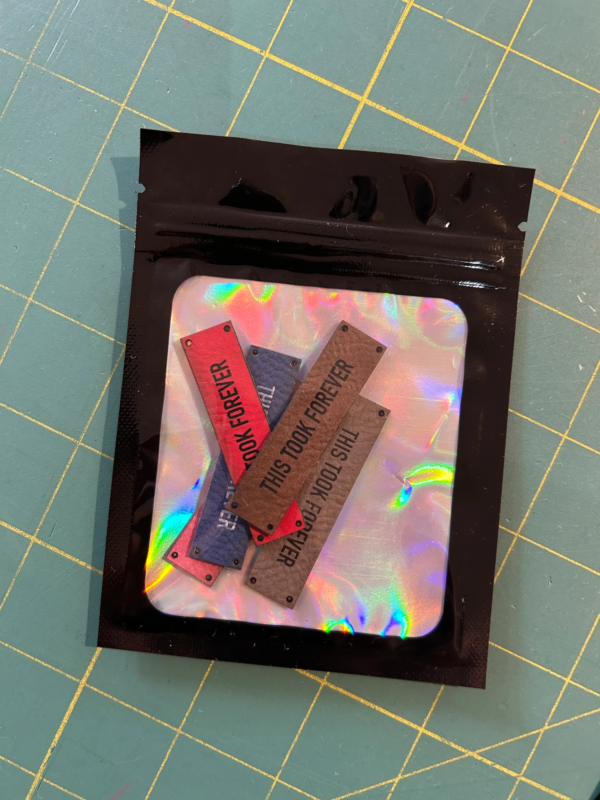 Infamous Cuts Leather Labels: This Took Forever