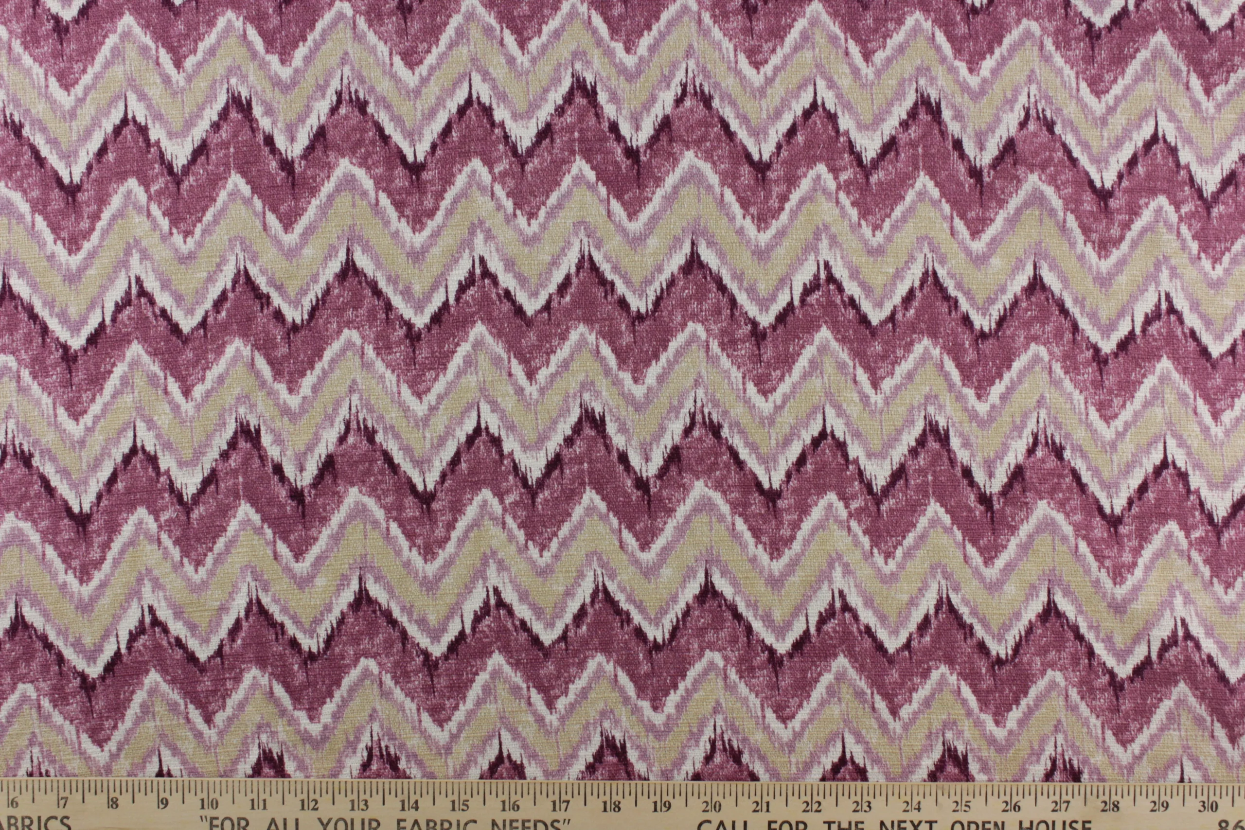 Swavelle/Mill Creek Bannock Chevron Fabric in Orchid