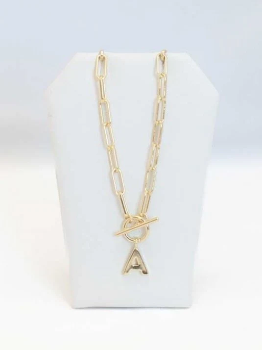 Initial Necklaces in Gold and Silver
