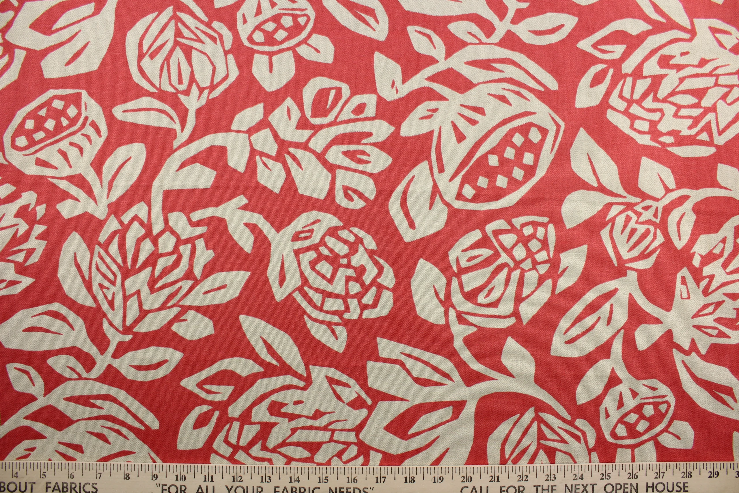 Robert Allen© Cutwork Floral in Coral