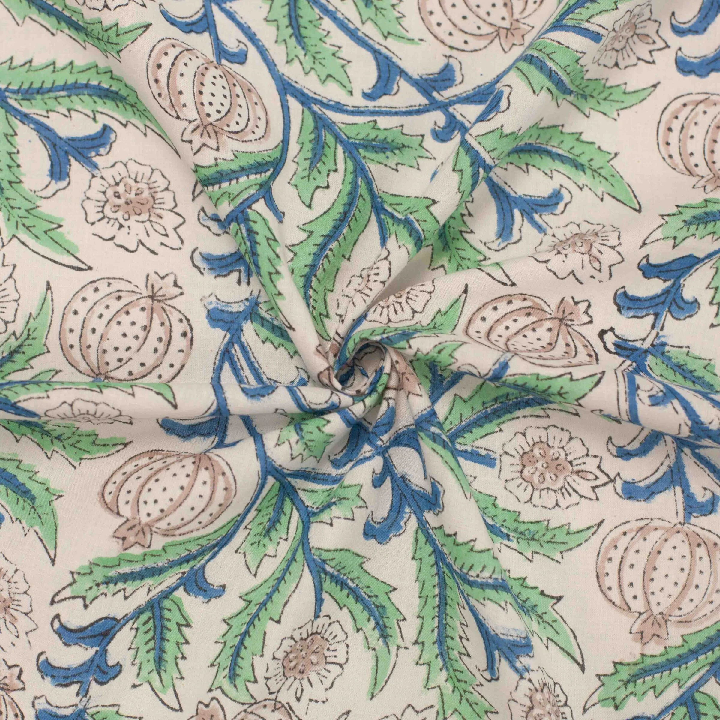 Indian Cotton Print - Domitille (3 yds)