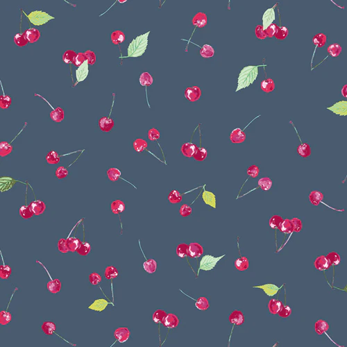 Floralish: Cherry Picking Jersey Knit