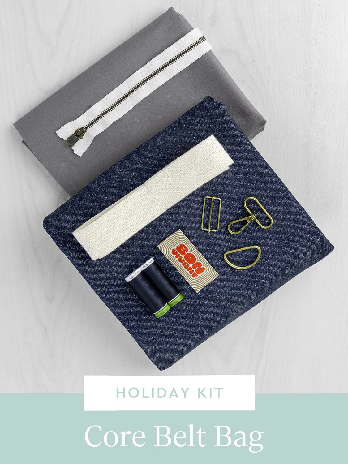 Core Belt Bag Kit | True Indigo Non-Stretch Organic Cotton Denim