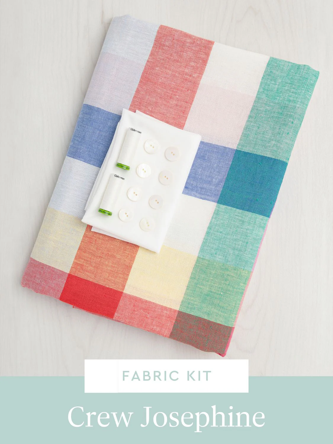 Josephine Set Kit | Rainbow Check European Linen