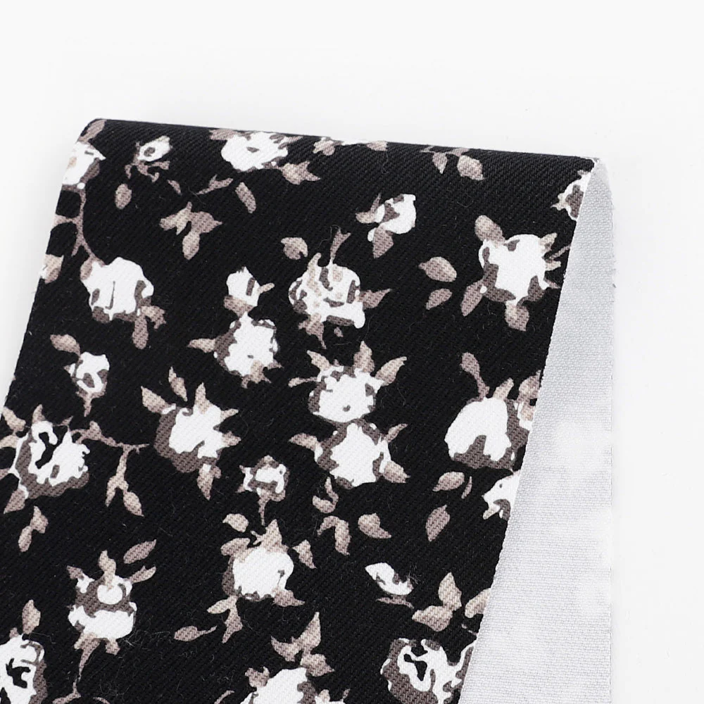 10oz White Rose Denim - Black