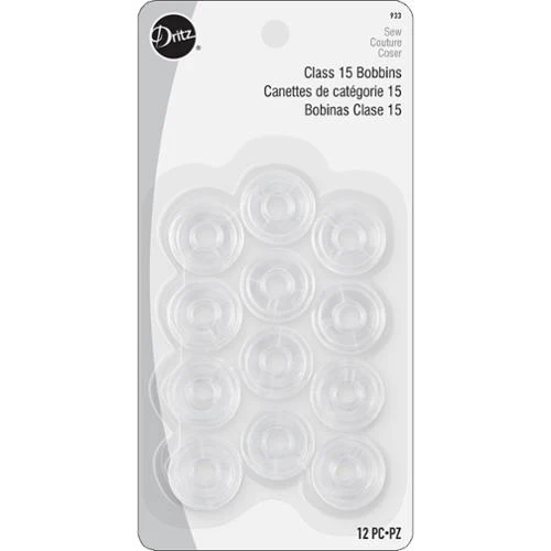Class 15 Plastic Bobbins - 12 Count