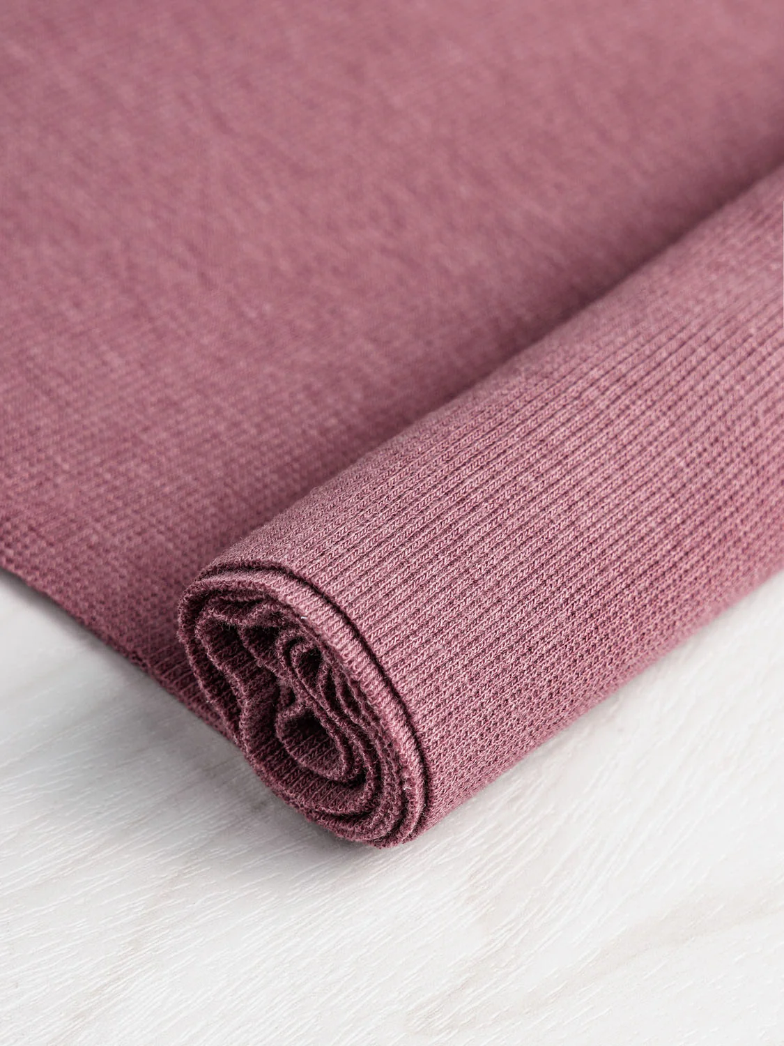 Bamboo/Cotton 2x2 Baby Rib - Antique Rose