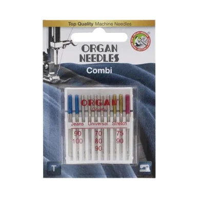 Organ - Combination Needles - Assorted Types/Sizes - 10Pk