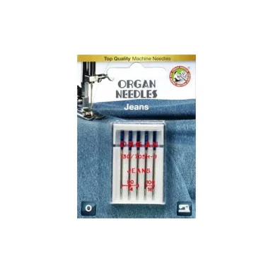 Organ - Jeans Needles - Assorted Sizes - 5Pk