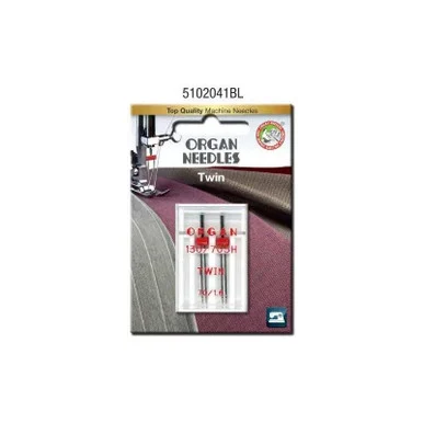 Organ - Twin Needles - 1.6mm Spacing - 70/10 - 2Pk
