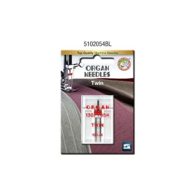 Organ - Twin Needles - 4.0mm Spacing - 100/16 - 1Pk