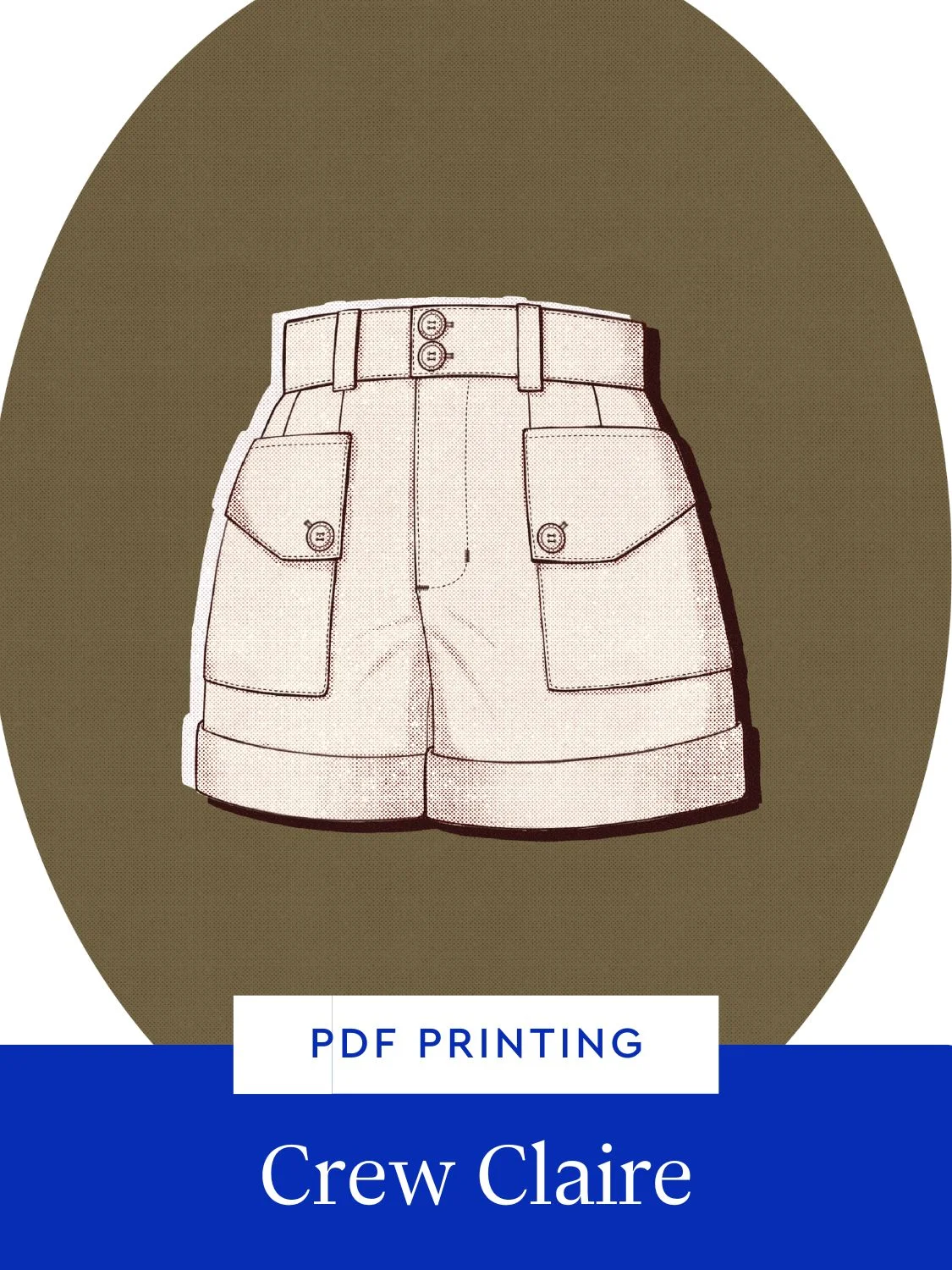PDF Printing for CREW Claire Shorts
