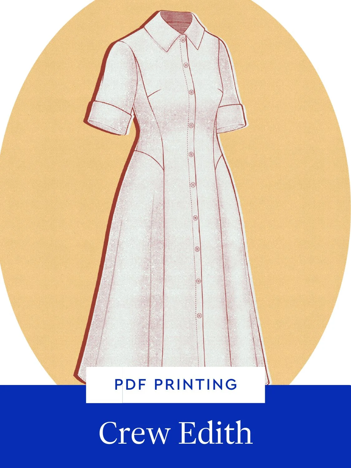 PDF Printing for CREW Edith Shirtdress