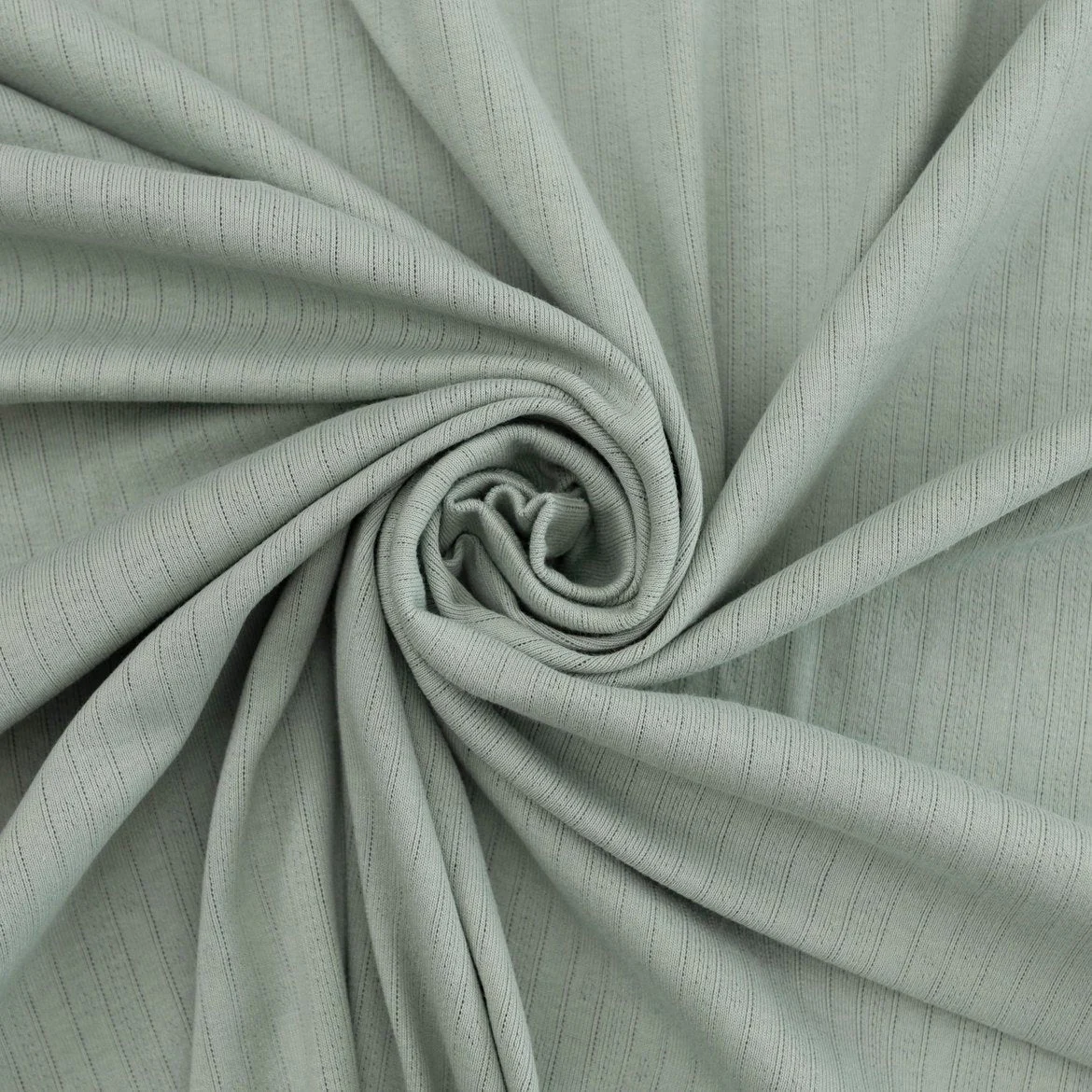 Pointelle Cotton Knit - Soft Sage