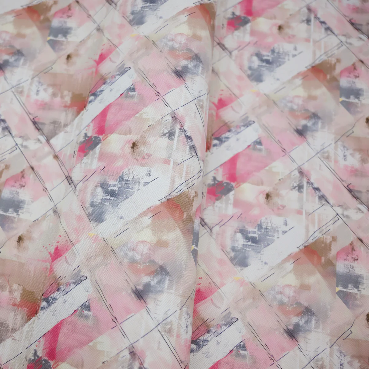 Dusty Plaid Printed Vinyl 18" x 53" Roll | Saffiano Texture