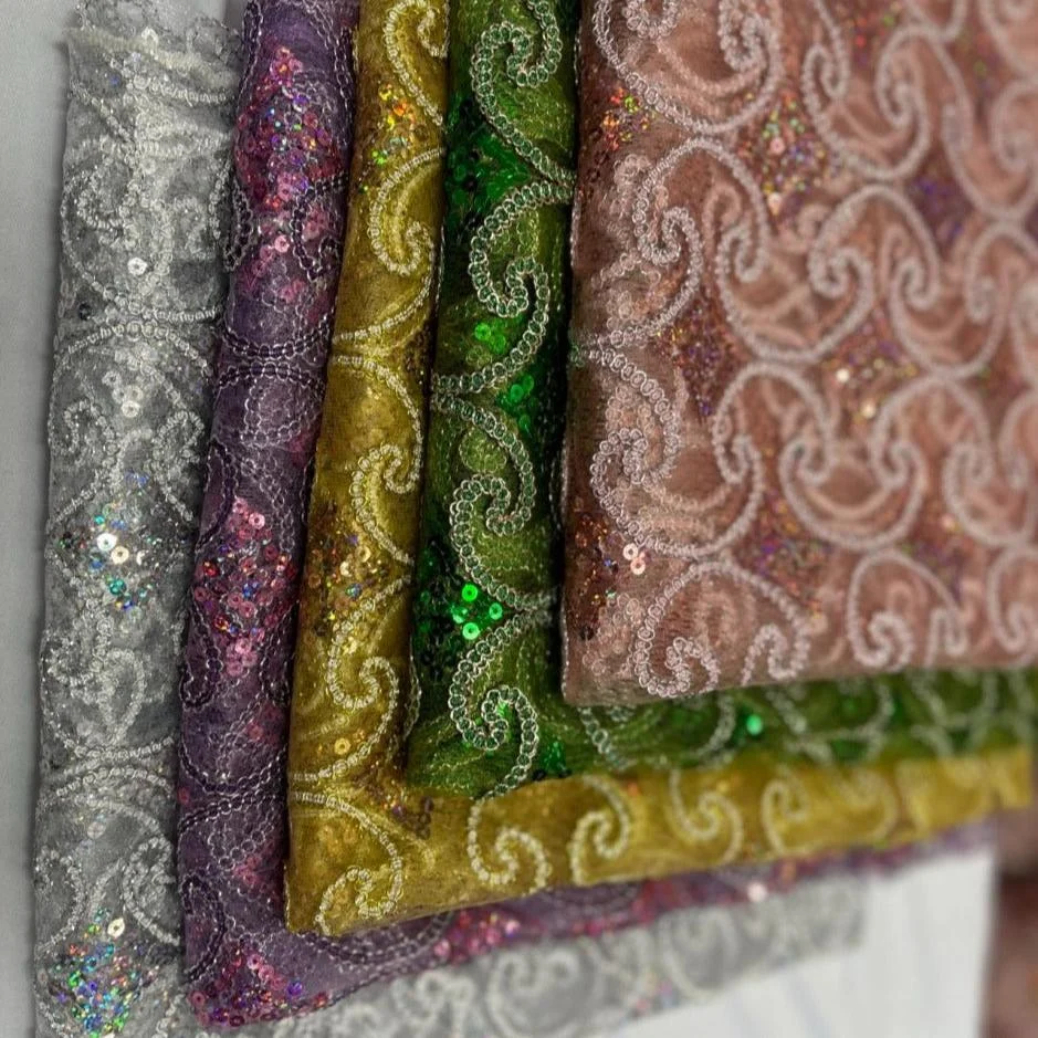 Pyramid Lace Fabric by The Yards