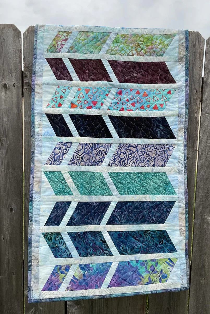 Quilt-Batik Runner--20.5"x45"