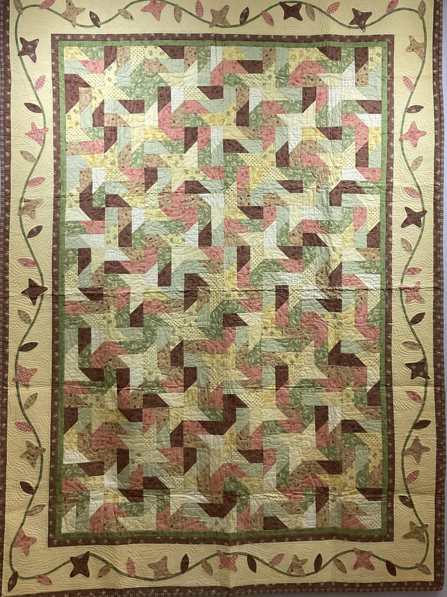 Quilt-Fall Time (Yellow) --64"x85"