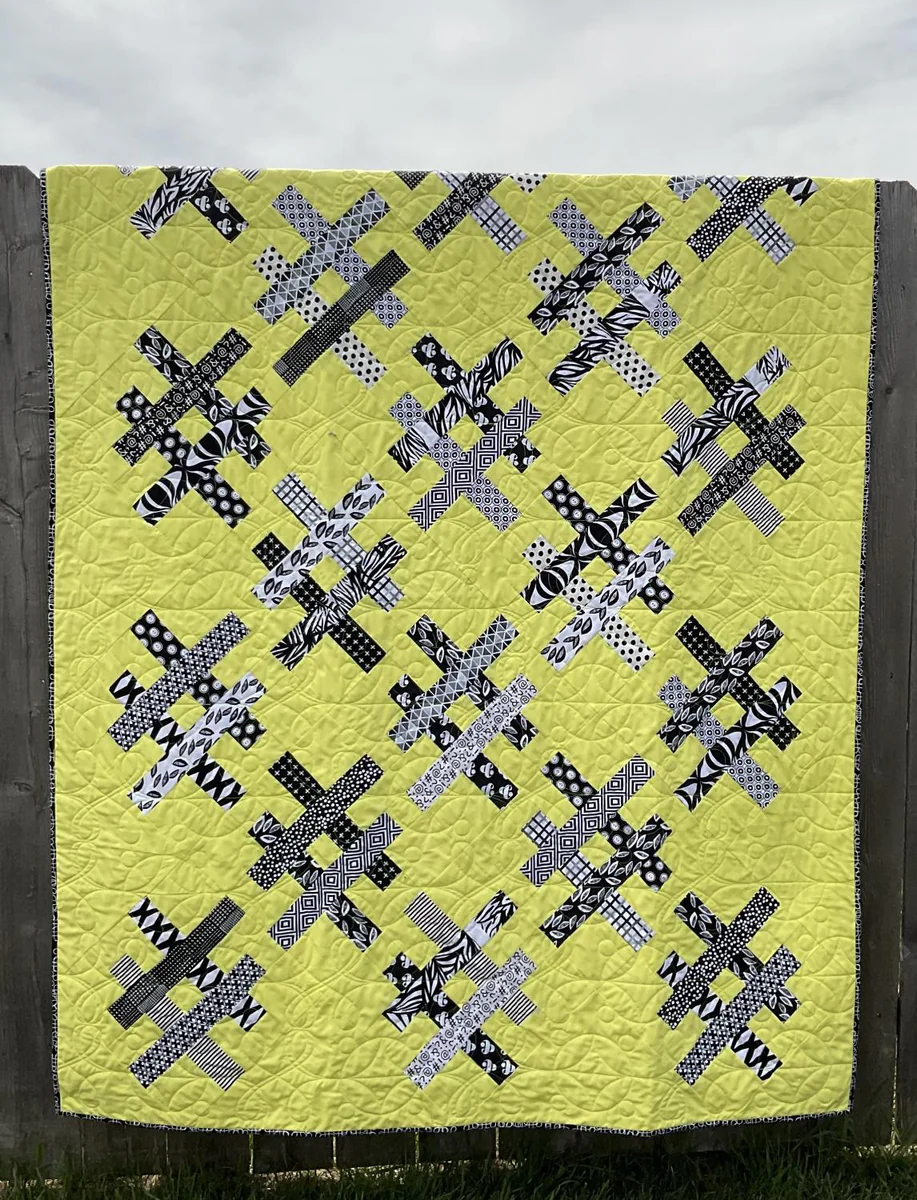 Quilt-Quartet Yellow Kona --59"x79"