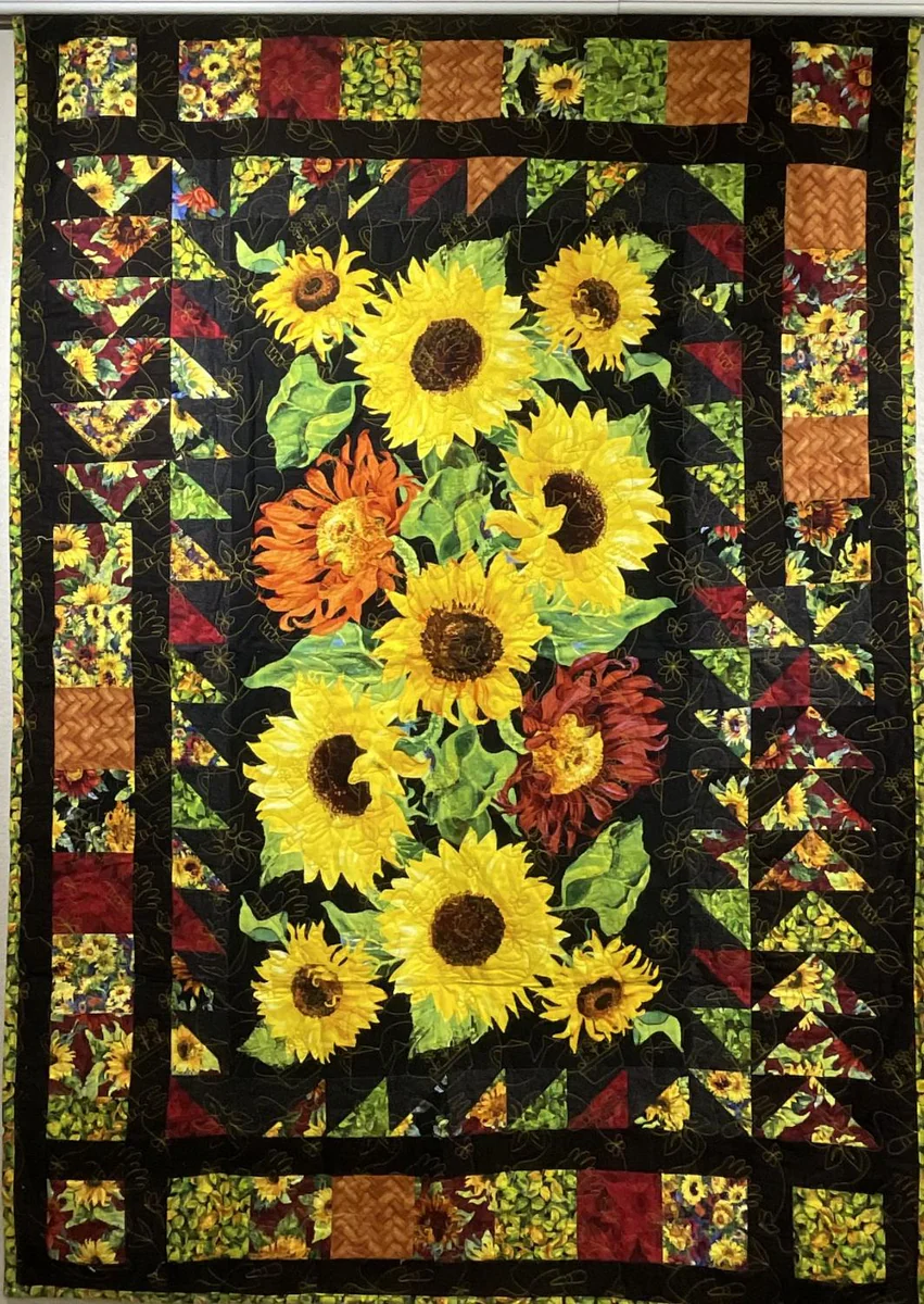 Quilt-Sunflower Quilt --43"x62"
