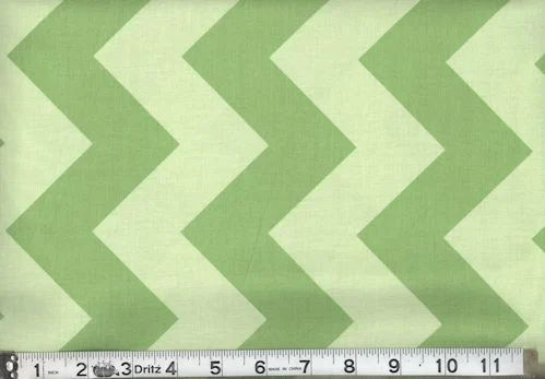 45" Riley Blake Large Chevron Green