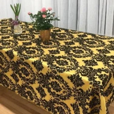 Rectangle Damask Taffeta Tablecloth