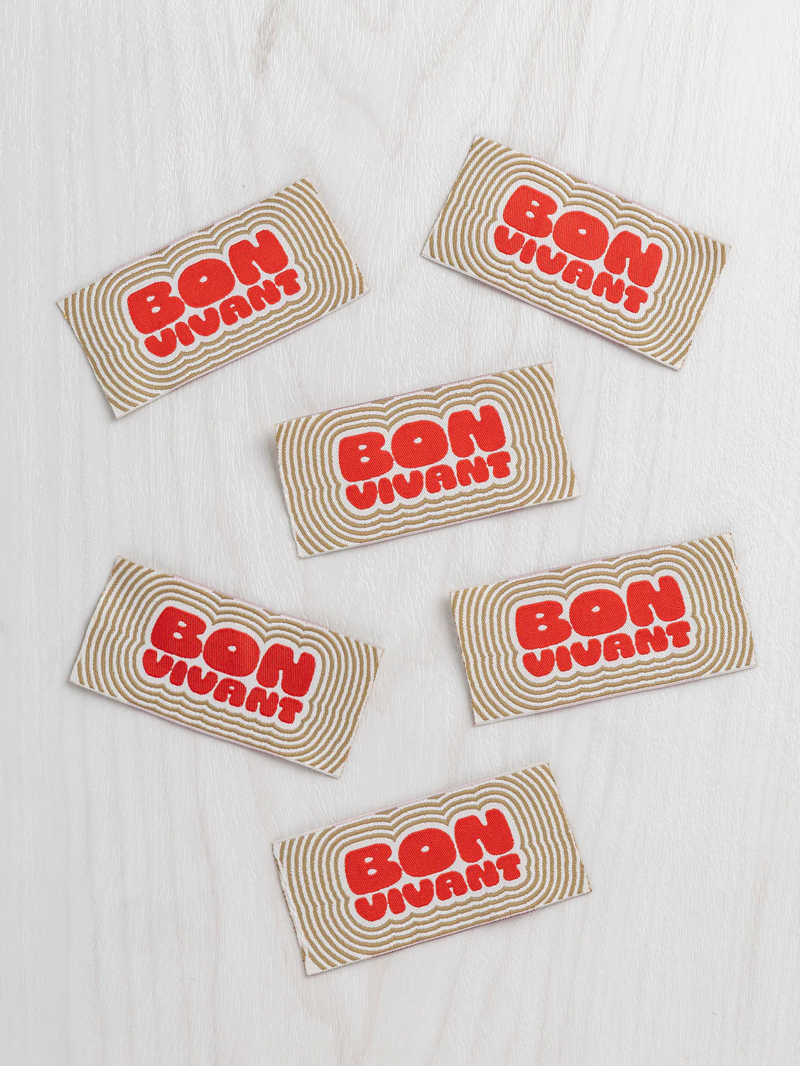 Core Fabrics Sewing Labels: 6 pack - Bon Vivant