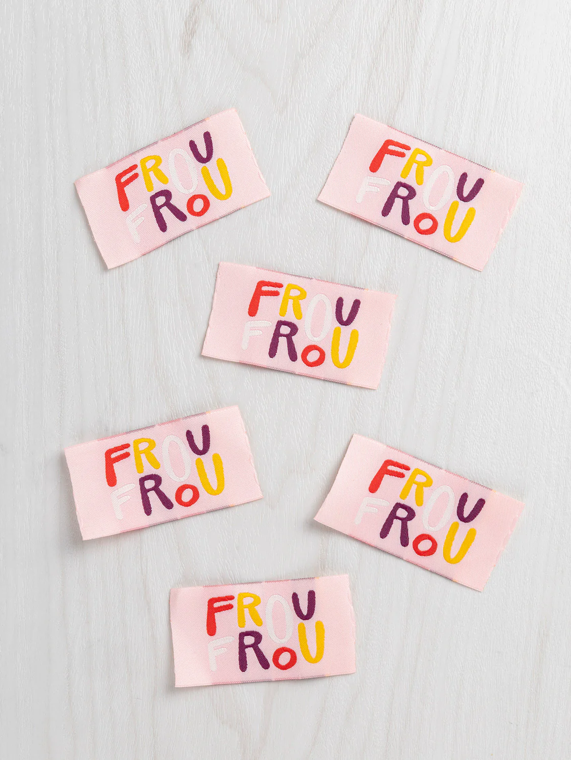 Core Fabrics Sewing Labels: 6 pack - Frou Frou