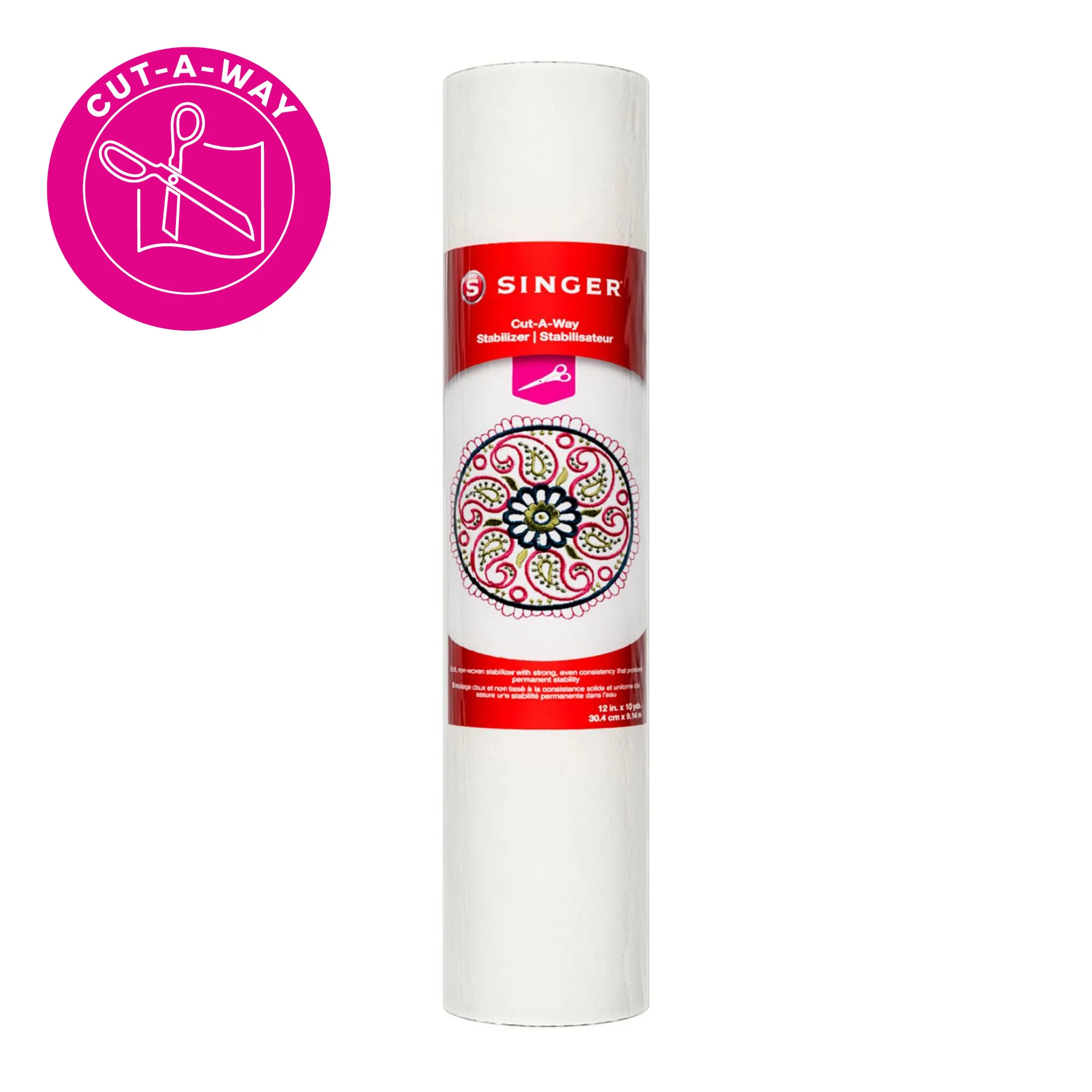 SINGER Cut-A-Way Stabilizer 12 inches x 5 yards