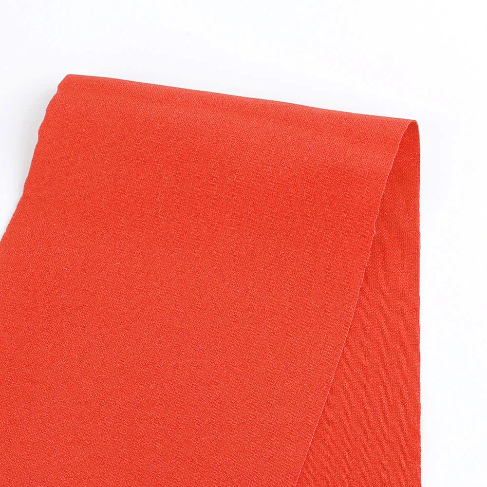 Satin Backed Crepe - Red