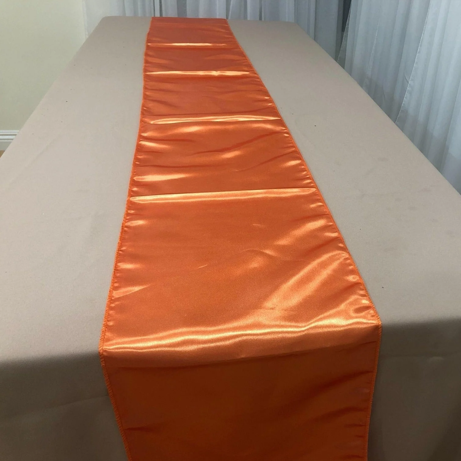 Shiny Satin Table Runners 12 by 108 Inch